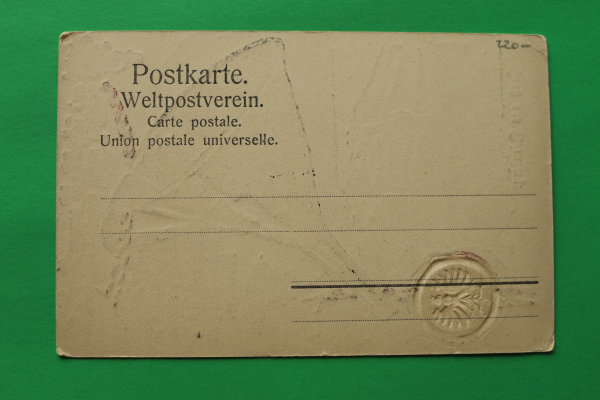 AK Gruss aus Nürnberg / um 1900 / Litho Siegel geprägt / Nürnberger Trichter Kaiserstallung / Künstler Karte A Drescher